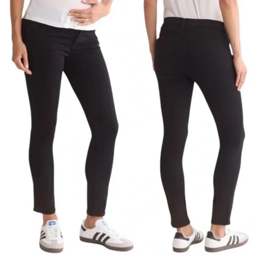 AG Adriano Goldschmied Maternity Prima Cigarette‎ Leg Jeans in Black Size 29